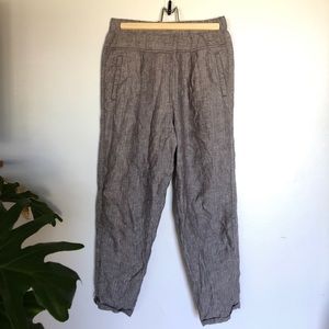 Anthropologie striped linen pants